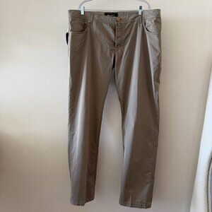 NWT KITON NAPOLI Pants Grey Brown Cotton elastane Size 42 Denim Summer